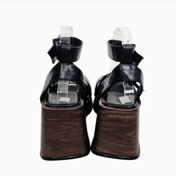 Black Platform Sandals - Picture 2 of 6